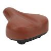 Bike Seat Comfort - PVC Leather Bike Seat Shock Absorption Bike Saddle Thicken Cushion - Bike Saddle Replacement with Wide Cushion for Peloton, Mountain Exercise Bikes, Universal view 3