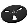 7 Inch Empty Tape Reel, Aluminum Alloy 3 Hole Opening Machine Part Opener for Reel to Reel Tape Players, Universal Design, Replacement Repair Parts (Black) view 1