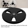 7 Inch Empty Tape Reel, Aluminum Alloy 3 Hole Opening Machine Part Opener for Reel to Reel Tape Players, Universal Design, Replacement Repair Parts (Black) view 3