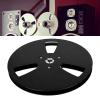 7 Inch Empty Tape Reel, Aluminum Alloy 3 Hole Opening Machine Part Opener for Reel to Reel Tape Players, Universal Design, Replacement Repair Parts (Black) view 4