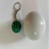 BuyBocceBalls Official Tournament-Grade Bocce Accessory  60mm White Pallino with Key Chain view 1
