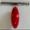 BuyBocceBalls Official Tournament-Grade Bocce Accessory 60mm Red Pallino with Extendable Measuring Device view 1