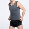Maiyifu-GJ Mens Body Shaper Sweat Vest Compression Muscle Tank Sleeveless Undershirt Waist Trainer Slimming Workout Vest (Grey,Medium) view 2