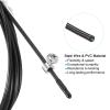 PATIKIL 10Ft Speed Jump Rope Replacement Cable, 2.5mm Professional Skipping Rope Steel Wire Replace for High Speed Jump Ropes, Black view 4