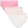 Calvin Klein Kids Girls' Modern Cotton Bikini Underwear 3-Pack, Sachet Pink/Crystal Pink/Vanilla, Medium view 1