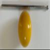 BuyBocceBalls Official Tournament-Grade Bocce Accessory 60mm Yellow Pallino with Extendable Measuring Device view 1