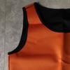 Maiyifu-GJ Mens Body Shaper Sweat Vest Compression Muscle Tank Sleeveless Undershirt Waist Trainer Slimming Workout Vest (Orange,Medium) view 3