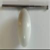 BuyBocceBalls Official Tournament-Grade Bocce Accessory  60mm White Pallino with Extendable Measuring Device view 1