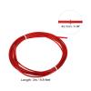 PATIKIL 10Ft Speed Jump Rope Replacement Cable, 2 Pack 2.5mm Professional Skipping Rope Steel Wire Replace for High Speed Jump Ropes, Red view 2