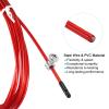 PATIKIL 10Ft Speed Jump Rope Replacement Cable, 2 Pack 2.5mm Professional Skipping Rope Steel Wire Replace for High Speed Jump Ropes, Red view 4