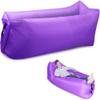 HaiChao Inflatable Lounger Sofa Air Chair Sofa Sleeping Bag Couch Air Sofa Bed for Lakes, Beaches, Garden, Camping (Purple) view 1
