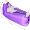 HaiChao Inflatable Lounger Sofa Air Chair Sofa Sleeping Bag Couch Air Sofa Bed for Lakes, Beaches, Garden, Camping (Purple) view 2