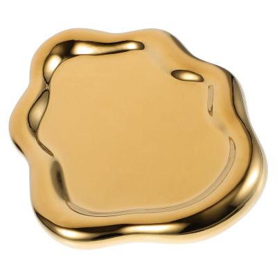 Alipis Ceramic Jewelry Holder Stand Exquisite Jewelry Dish Ring Earring Dish Necklace Holder Gold