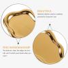 Alipis Ceramic Jewelry Holder Stand Exquisite Jewelry Dish Ring Earring Dish Necklace Holder Gold view 4