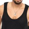 Maiyifu-GJ Men's Performance Gym Muscle Knit Vest Summer Solid Color Outdoor Tank Tops Sleeveless Workout Casual Vest (Black,Large) view 2