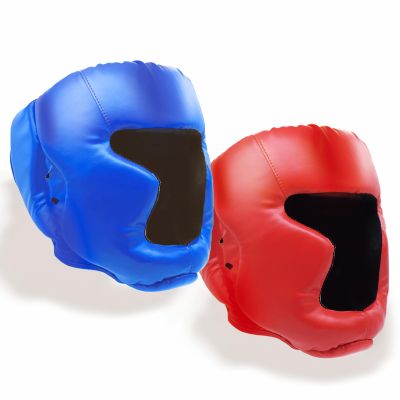 2 Pack Boxing Headgear Equipment Taekwondo Sparring Gear MMA Gear Muay Thai Boxing Safety Helmet Boxing Protective Gear for Men Women Beginner(Blue and Red)