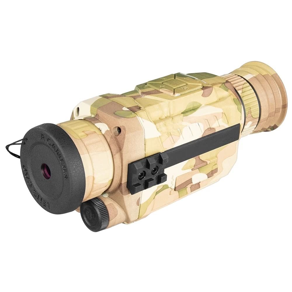 EtUrg Night Vision Monocular, Total Darkness See Clear, 1.54in Screen, 656FT/200M Viewing Distance, 5X Optical Zoom, for Hunting Spy Gear (Color : Burst)