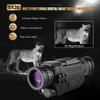 EtUrg Night Vision Monocular, Total Darkness See Clear, 1.54in Screen, 656FT/200M Viewing Distance, 5X Optical Zoom, for Hunting Spy Gear (Color : Burst) view 2