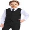 Boys Suit Kids Black Suits for Boys Dress Clothes Ring Brarer Suit Toddler Easter Outfits Size 14