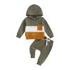 LIOMENGZI Infant Baby Boy Fall Winter Clothes Outfits Hooded Long Sweatshirt Pants Set Toddler Clothes 6 12 18 24 Months 2T view 1