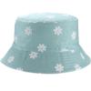 Bucket Hat for Women Men Washed Cotton Reversible Summer Travel Fishing Cap Beach Fisherman Sun Bucket Hat White Flower Sun Hats for Adults Teens view 1