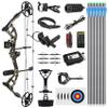 Compound Bow Kit - Compound Bow and Arrows for Adults Beginner Hunting & Targeting, Limb Made in USA, Draw Weight 0-70 lbs, Draw Length 9-31", IBO 325FPS, with Archery Hunting Accessories view 1
