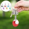 6Pcs Table Tennis Keyfob Mini Table Tennis Racket Keyring Bat Key Chain Keyfob Bag Hangings view 4