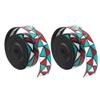 Bewinner Handlebar Damping Wrap Fixing Strap, Lightweight Shockproof Nonslip Handle Tape Suitable for Road (Green red White) view 1