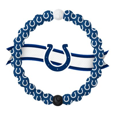 Lokai Silicone Beaded Bracelet for Men & Women, NFL Football Collection - Indianapolis Colts, Large - Silicone Jewelry Fashion Bracelet Slides-On for Comfortable Fit