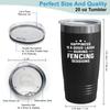 Hobby Tumbler 20oz Black -Fencing Sessions - Fencing Lovers Fencer Gifts Sport Fans Coach Swordsman Fighter Friend view 3