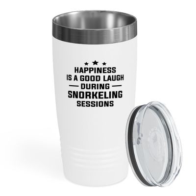Hobby Tumbler 20oz White -Snorkeling Sessions - Snorkeling Underwater Scuba Diver Scuba Diving Deep Diver Sea Enthusiast Snorkeler