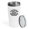 Hobby Tumbler 20oz White -Snorkeling Sessions - Snorkeling Underwater Scuba Diver Scuba Diving Deep Diver Sea Enthusiast Snorkeler view 1