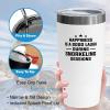 Hobby Tumbler 20oz White -Snorkeling Sessions - Snorkeling Underwater Scuba Diver Scuba Diving Deep Diver Sea Enthusiast Snorkeler view 4