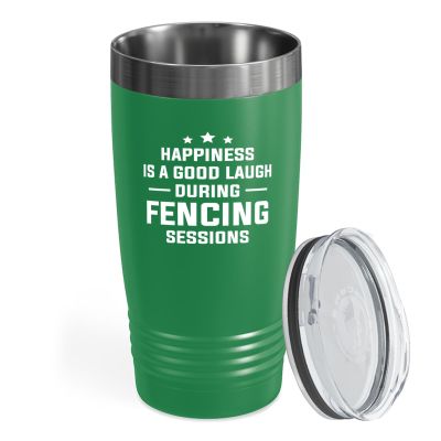 Hobby Tumbler 20oz Green -Fencing Sessions - Fencing Lovers Fencer Gifts Sport Fans Coach Swordsman Fighter Friend