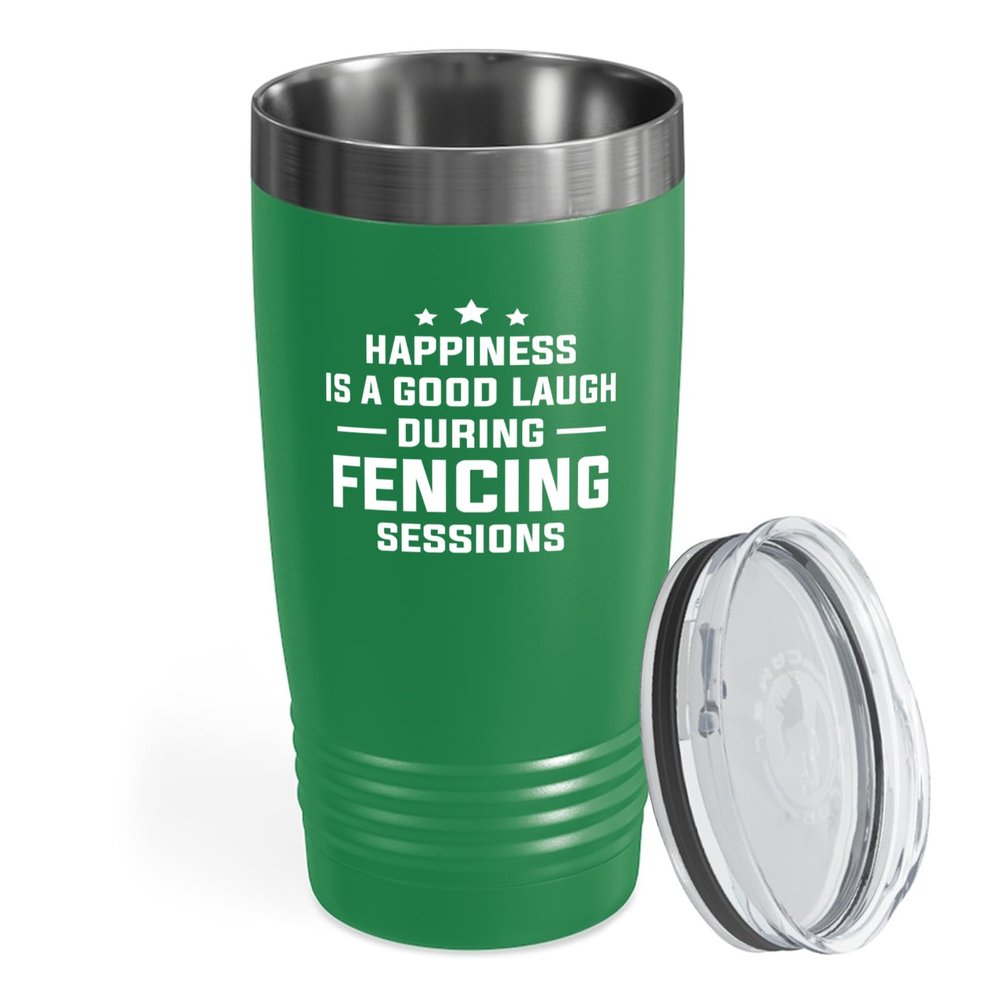 Hobby Tumbler 20oz Green -Fencing Sessions - Fencing Lovers Fencer Gifts Sport Fans Coach Swordsman Fighter Friend