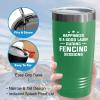 Hobby Tumbler 20oz Green -Fencing Sessions - Fencing Lovers Fencer Gifts Sport Fans Coach Swordsman Fighter Friend view 4