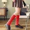 Leoparts Womens 80s Ribbed Knit Arm Leg Warmers Fingerless Gloves Footless Socks for Dance Cosplay Costume Party Accessory view 3