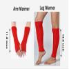 Leoparts Womens 80s Ribbed Knit Arm Leg Warmers Fingerless Gloves Footless Socks for Dance Cosplay Costume Party Accessory view 4
