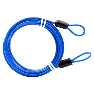 VekkEr Bike Lock,u Lock,Combination Bike Lock,Scooter Lock,Chain Lock Useful Strong Braided Professional Double Loop Cycling Lightweight Car Cover Steel Wiring 2 Meters Universal (Color : Blue)