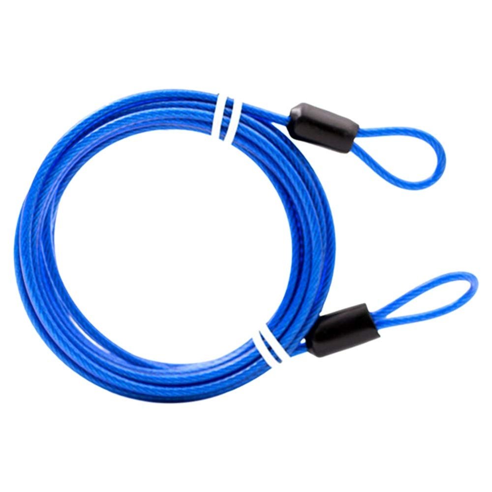 VekkEr Bike Lock,u Lock,Combination Bike Lock,Scooter Lock,Chain Lock Useful Strong Braided Professional Double Loop Cycling Lightweight Car Cover Steel Wiring 2 Meters Universal (Color : Blue)