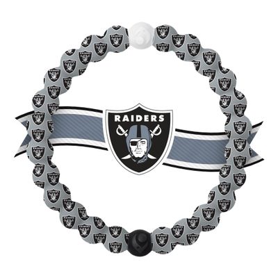 Lokai Silicone Beaded Bracelet for Men & Women, NFL Football Collection - Las Vegas Raiders, Small - Silicone Jewelry Fashion Bracelet Slides-On for Comfortable Fit