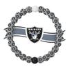 Lokai Silicone Beaded Bracelet for Men & Women, NFL Football Collection - Las Vegas Raiders, Small - Silicone Jewelry Fashion Bracelet Slides-On for Comfortable Fit view 1
