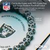 Lokai Silicone Beaded Bracelet for Men & Women, NFL Football Collection - Las Vegas Raiders, Small - Silicone Jewelry Fashion Bracelet Slides-On for Comfortable Fit view 2