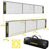 Losbenco Portable Pickleball Net with Wheels - 6-in-1 Adjustable Height Metal Frame Mesh, Standard Size 22FT, Pickleball, Tennis, Volleyball, Football Backyard Outdoor Game Net for Adults and Kids view 1