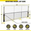 Losbenco Portable Pickleball Net with Wheels - 6-in-1 Adjustable Height Metal Frame Mesh, Standard Size 22FT, Pickleball, Tennis, Volleyball, Football Backyard Outdoor Game Net for Adults and Kids view 2