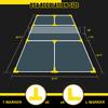 Losbenco Portable Pickleball Net with Wheels - 6-in-1 Adjustable Height Metal Frame Mesh, Standard Size 22FT, Pickleball, Tennis, Volleyball, Football Backyard Outdoor Game Net for Adults and Kids view 4