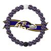 Lokai Silicone Beaded Bracelet for Men & Women, NFL Football Collection - Baltimore Ravens, Large - Silicone Jewelry Fashion Bracelet Slides-On for Comfortable Fit view 1