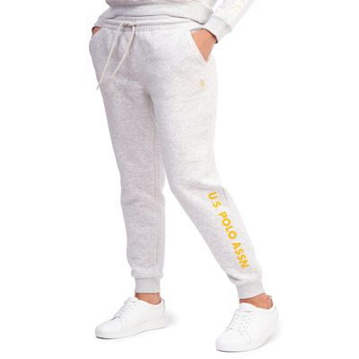 U.S. Polo Assn. USPA Fleece Joggers Oatmeal Heather LG