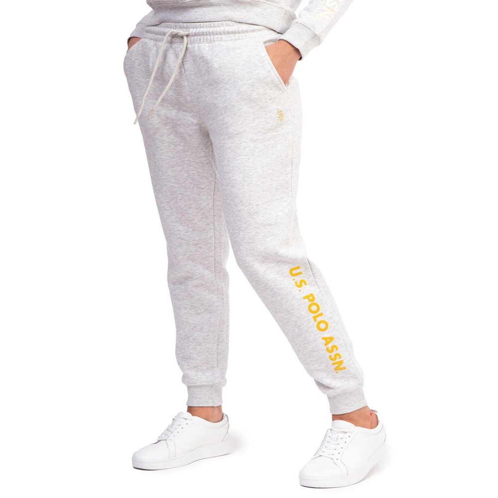 U.S. Polo Assn. USPA Fleece Joggers Oatmeal Heather LG