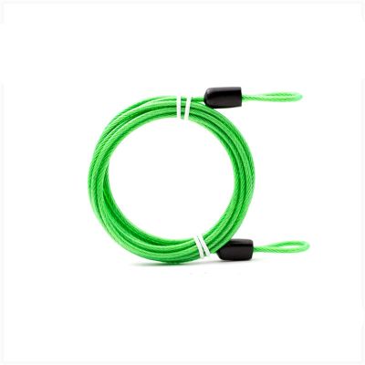 VekkEr Bike Lock,u Lock,Combination Bike Lock,Scooter Lock,Bicycle Security Loop Cable Lock Scooter Guard Bike Motorcycle Helmet Protector Anti Theft Steel Wire Rope Line 2m (Color : Green)
